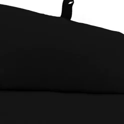 Kirklands Home Outdoor Cushions & Pillows|Canvas French Edge Outdoor Chaise Cushion Black