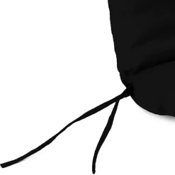 Kirklands Home Outdoor Cushions & Pillows|Canvas French Edge Outdoor Chaise Cushion Black