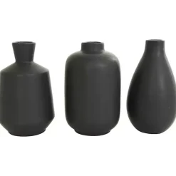 Discount Ceramic Contemporary Vases, Set of 3 Vases