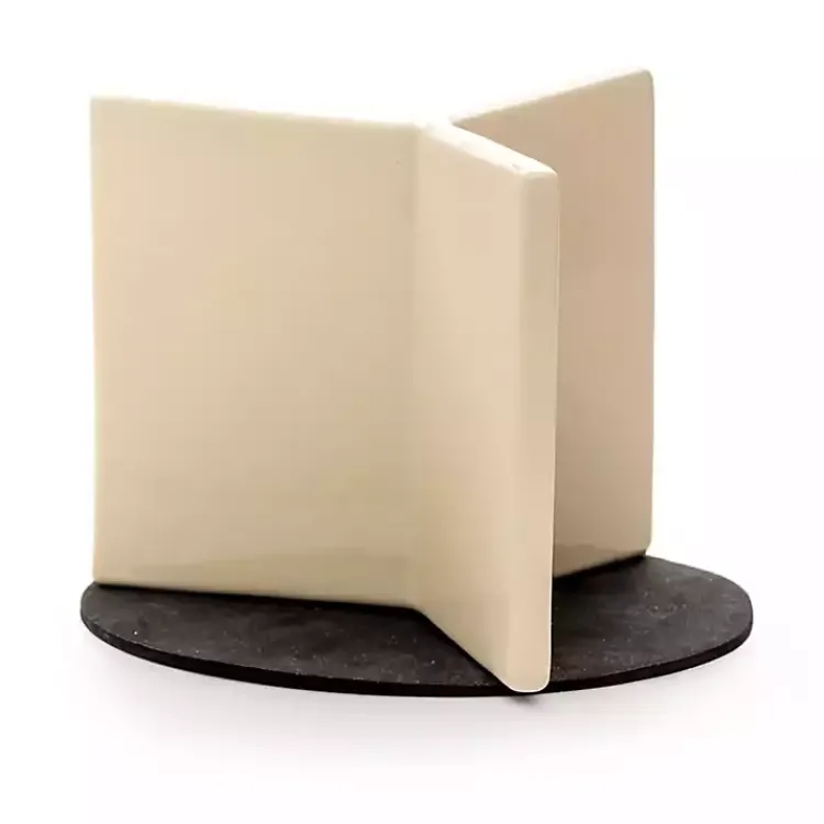 Kirklands Home Kitchen Storage|Ceramic Oversized Crock with Divider Black