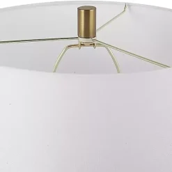 Kirklands Home Table Lamps|Black Ceramic Ribbed Table Lamp White