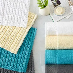 Kirklands Home Bathroom Rugs|Chenille Chain Stitched Bath Mat, 30 in. Black