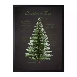 Black Christmas Tree Definition Framed Art Print Christmas Art & Wall Decor