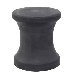 Kirklands Home Outdoor Tables|Clay Hourglass Accent Table Black