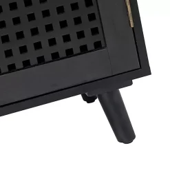 Kirklands Home Cabinets & Sideboards|Contemporary Lattice Doors Sideboard Black