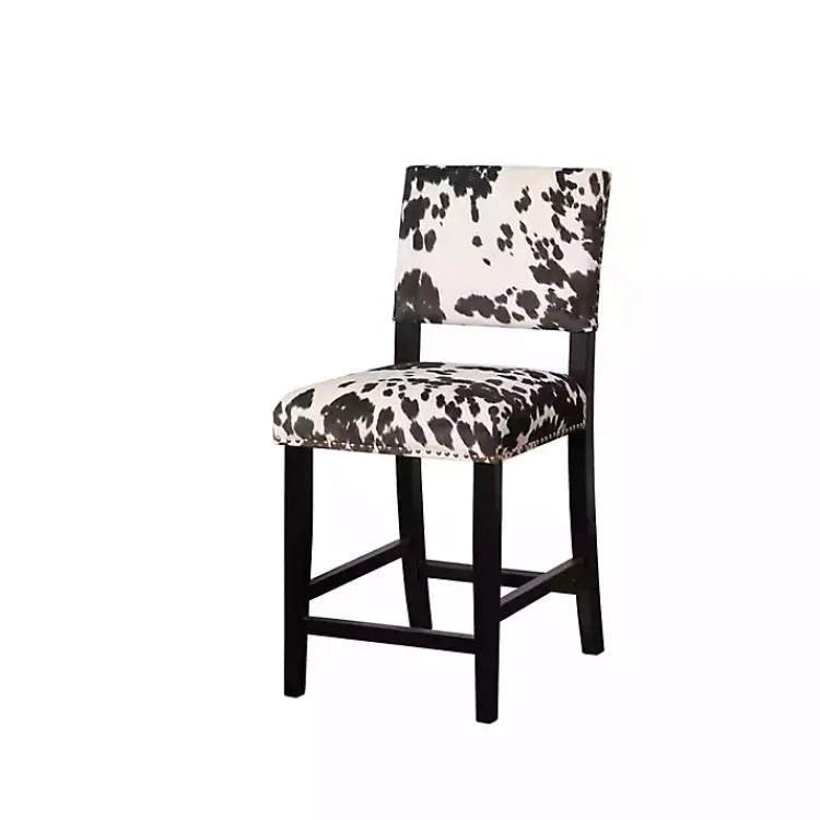 Kirklands Home Bar Stools & Counter Height Stools|Cora Udder Madness Counter Stool Black