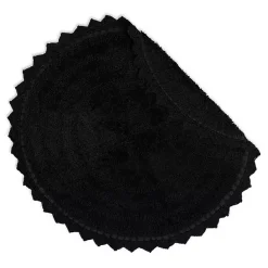 Kirklands Home Bathroom Rugs|Crochet Round Bath Mat Black