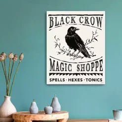 Sale Black Crow Canvas Art Print Halloween