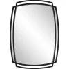 Kirklands Home Decorative Mirrors|Black Curved Overlapping Wall Mirror