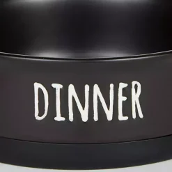 Kirklands Home Pet Dishes & Canisters|Dinner & Drinks 2-pc. Pet Bowl Set, 4 in. Black