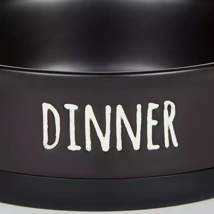 Kirklands Home Pet Dishes & Canisters|Dinner & Drinks 2-pc. Pet Bowl Set, 4 in. Black