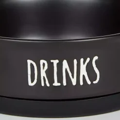 Kirklands Home Pet Dishes & Canisters|Dinner & Drinks 2-pc. Pet Bowl Set, 4 in. Black