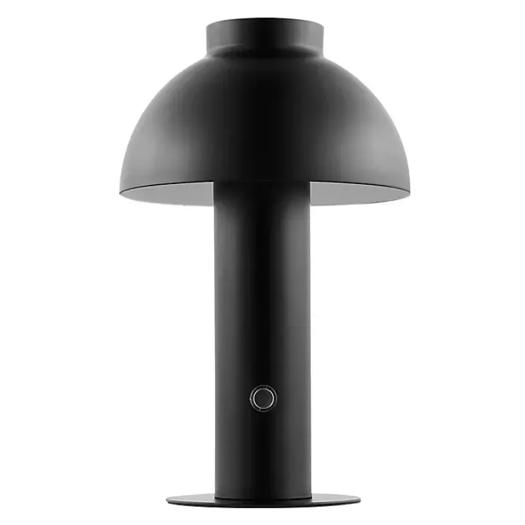 Kirklands Home Table Lamps|Dome LED Cordless Table Lamp, 12 in. Black