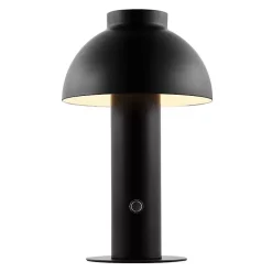 Kirklands Home Table Lamps|Dome LED Cordless Table Lamp, 12 in. Black