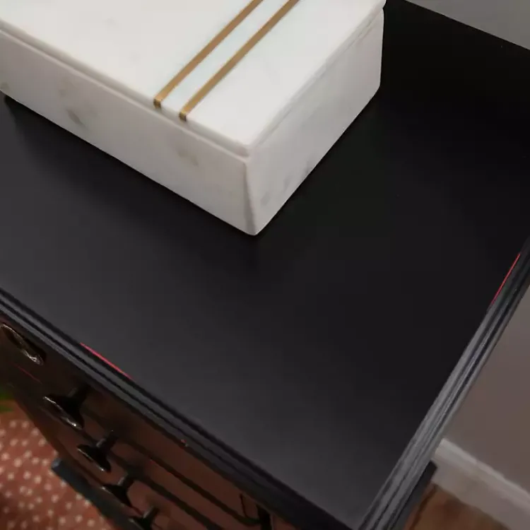 Kirklands Home Dressers & Chests|5-Drawer Ollie Petite Jewelry Armoire Black