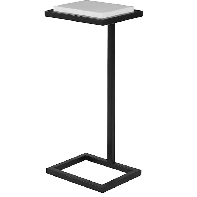 Kirklands Home Accent & End Tables|Elevated Marble Accent Table Black