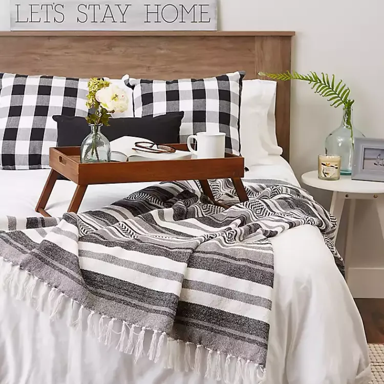 Hot Farmhouse Stripe Throw Blankets & Throws