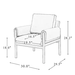 Kirklands Home Accent Chairs|Faux Leather and Wood Accent Chair Black