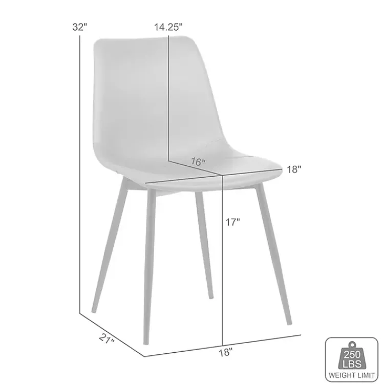 Kirklands Home Dining Chairs|Faux Leather Monte Dining Chair Black