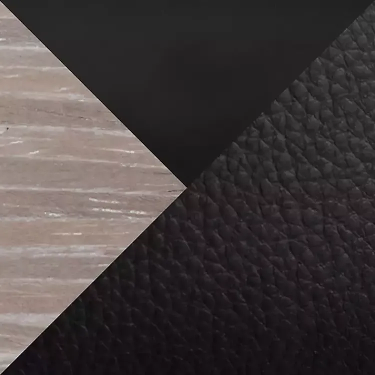 Kirklands Home Bar Stools & Counter Height Stools|Faux Leather Torino Bar Stools, Set of 2 Black