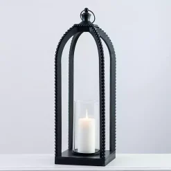 New Fieldstone Beaded Lantern, 27 in. Lanterns