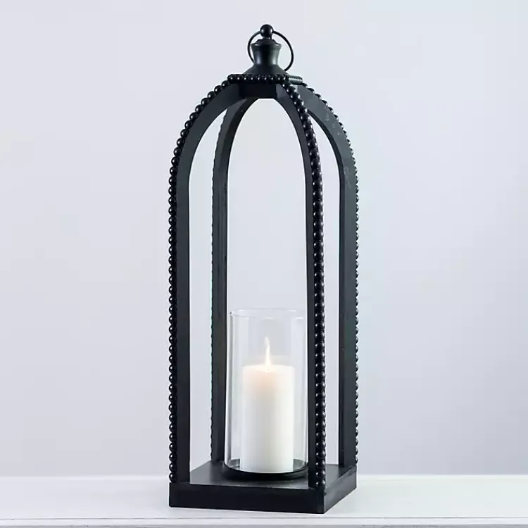 New Fieldstone Beaded Lantern, 27 in. Lanterns