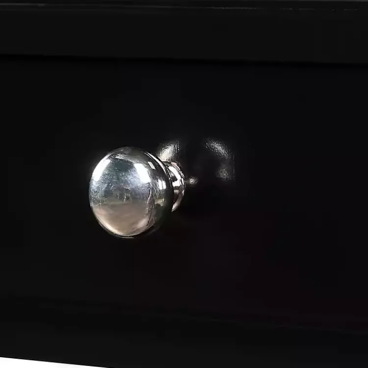 Kirklands Home Accent & End Tables|French Country Single Drawer Accent Table Black