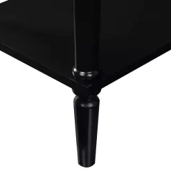 Kirklands Home Accent & End Tables|French Country Single Drawer Accent Table Black