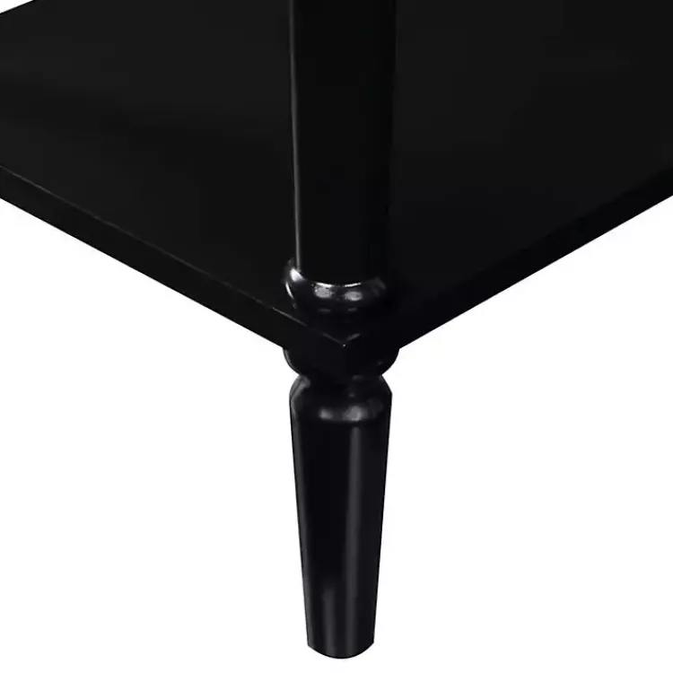 Kirklands Home Accent & End Tables|French Country Single Drawer Accent Table Black