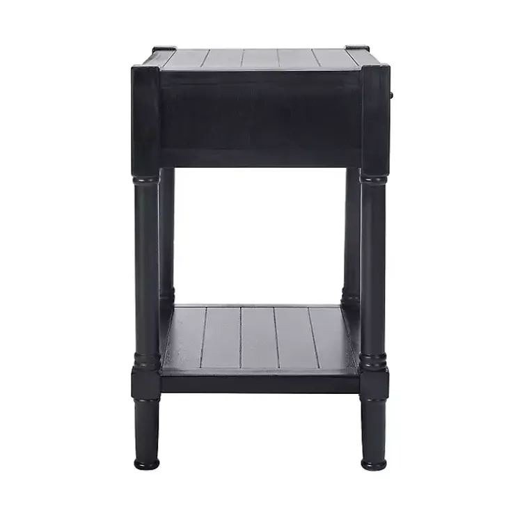 Kirklands Home Accent & End Tables|Geometrical Industrial Pull Accent Table Black
