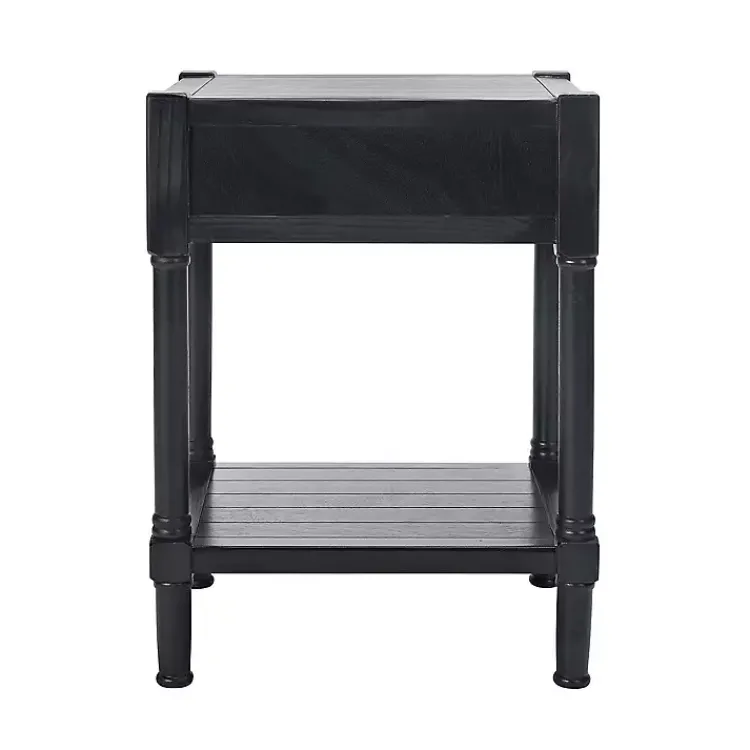 Kirklands Home Accent & End Tables|Geometrical Industrial Pull Accent Table Black
