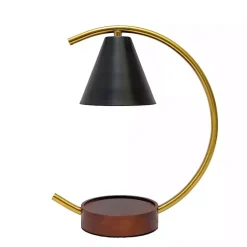 New Black Half Moon Candle Warmer Lamp Home Fragrance
