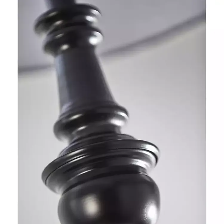 Kirklands Home Floor Lamps|Black Herringbone Floor Lamp Gray