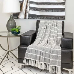 Hot Herringbone Striped Throw Blankets & Throws