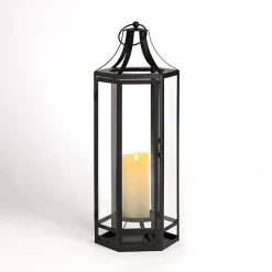 Best Hexagon Iron and Glass Lantern, 24 in. Lanterns