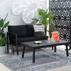 Kirklands Home Outdoor Tables|Holland Outdoor Coffee Table Black