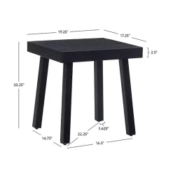 Kirklands Home Outdoor Tables|Holland Outdoor Side Table Black