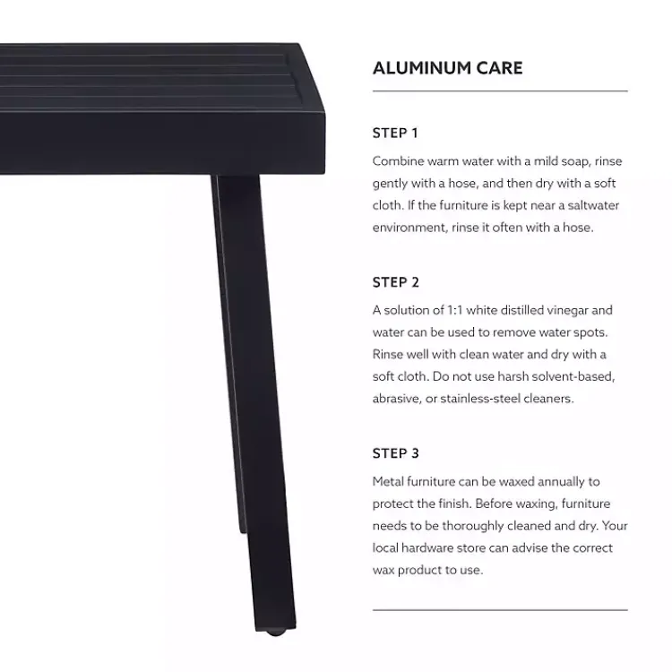 Kirklands Home Outdoor Tables|Holland Outdoor Side Table Black