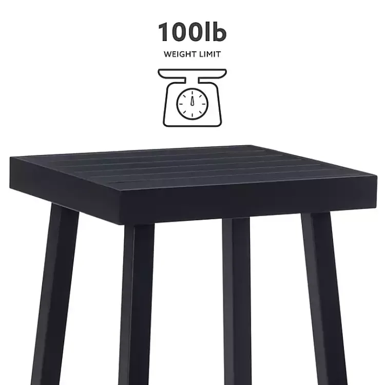 Kirklands Home Outdoor Tables|Holland Outdoor Side Table Black