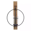 Outlet Black Hoop Glass Sleeve Wall Sconce, 24 in. Sconces