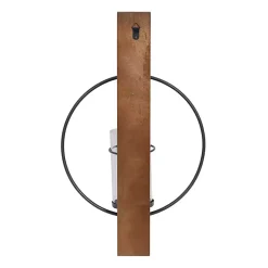 Outlet Black Hoop Glass Sleeve Wall Sconce, 24 in. Sconces