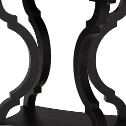Kirklands Home Accent & End Tables|Hourglass Wood Accent Table Black