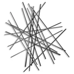 Kirklands Home Wall Plaques|Icilio Abstract Linear Wall Plaque Black