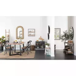 Kirklands Home Cabinets & Sideboards|Iron X-Panel Cabinet Black