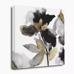Kirklands Home Canvas Art|Black Leaves II Giclee Canvas Art Print, 30x30 in.