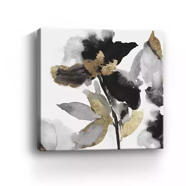 Kirklands Home Canvas Art|Black Leaves II Giclee Canvas Art Print, 40x40 in.