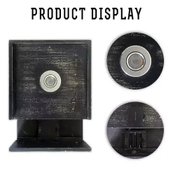 Kirklands Home Shelves|Black LED Floating Shelf with Remote, 10 in.