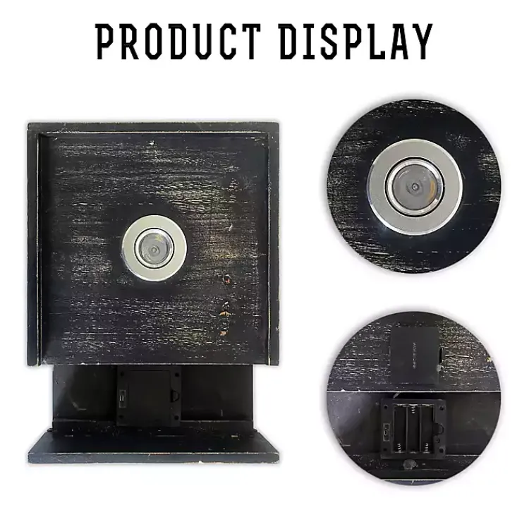 Kirklands Home Shelves|Black LED Floating Shelf with Remote, 10 in.