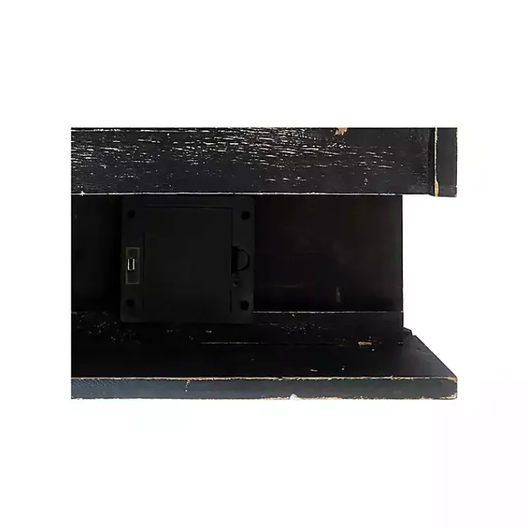 Kirklands Home Shelves|Black LED Floating Shelf with Remote, 7 in.