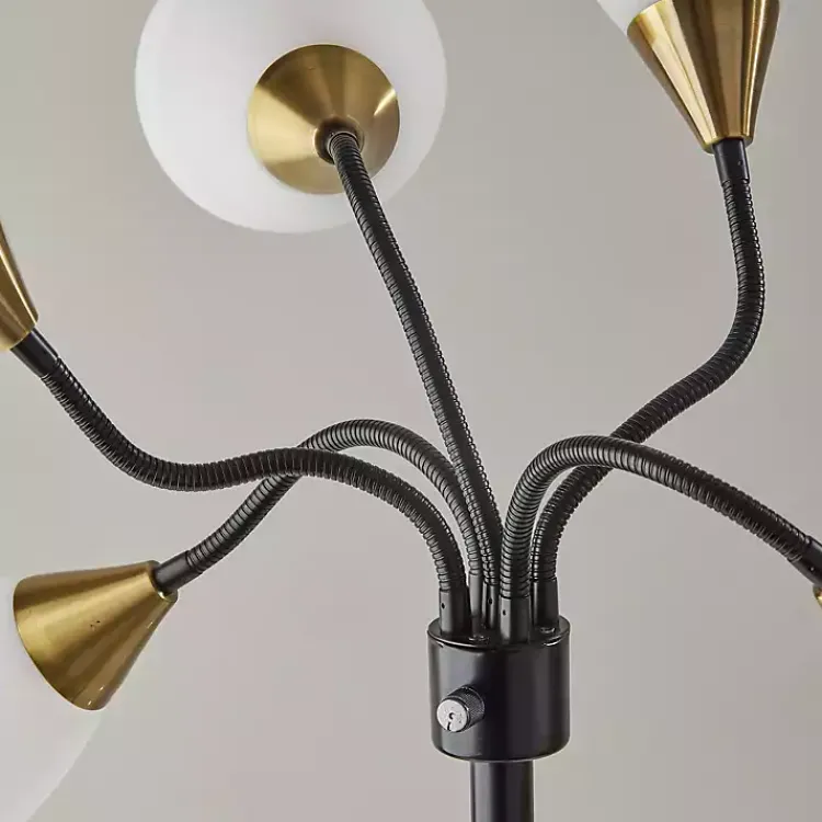 Kirklands Home Floor Lamps|Black 5-Light Adjustable Tree Floor Lamp